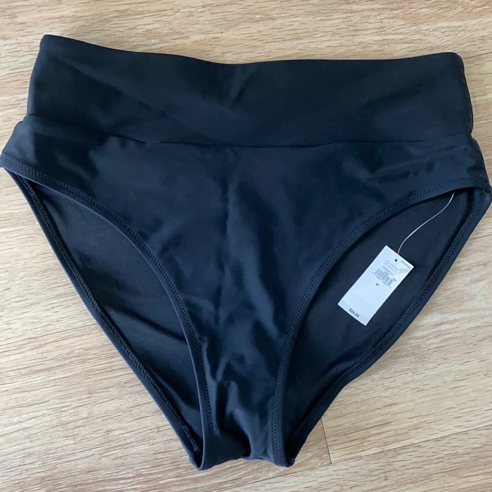 NWT - Old Navy High Waisted Black Swimsuit Bottom